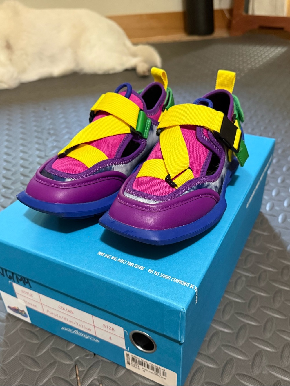 John Fluevog “Steven” Future Angel Velcro shoes